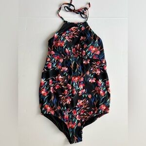 Sea Angel Maternity Size Medium Multicolor Floral One Piece Swim Suit NWT